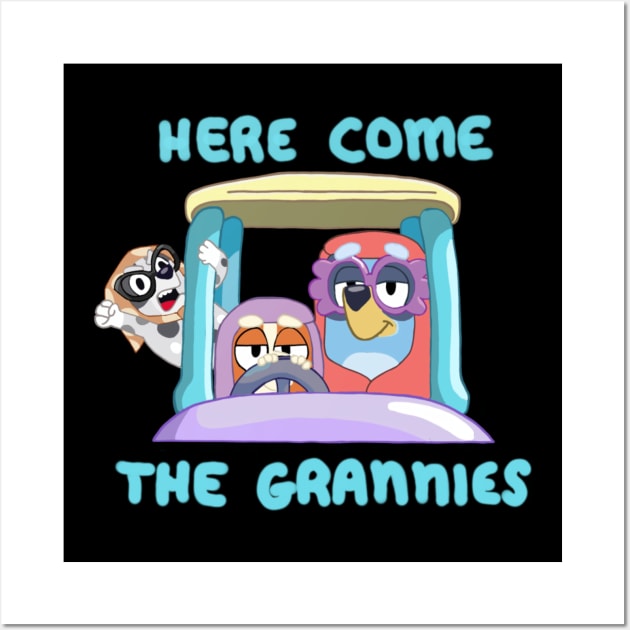 Here Come The Grannies Wall Art by FulgoraTempestes Designs 